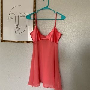 VICTORIAS SECRET PINK MINI SLIP DRESS